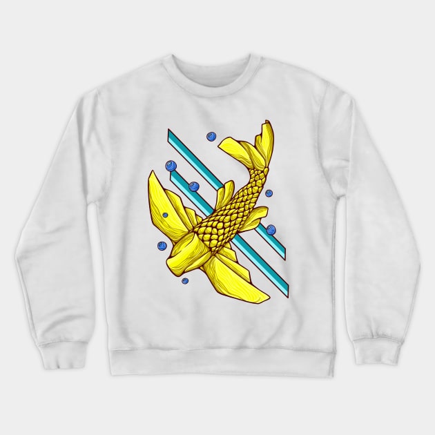 the origami Crewneck Sweatshirt by rikiumart21